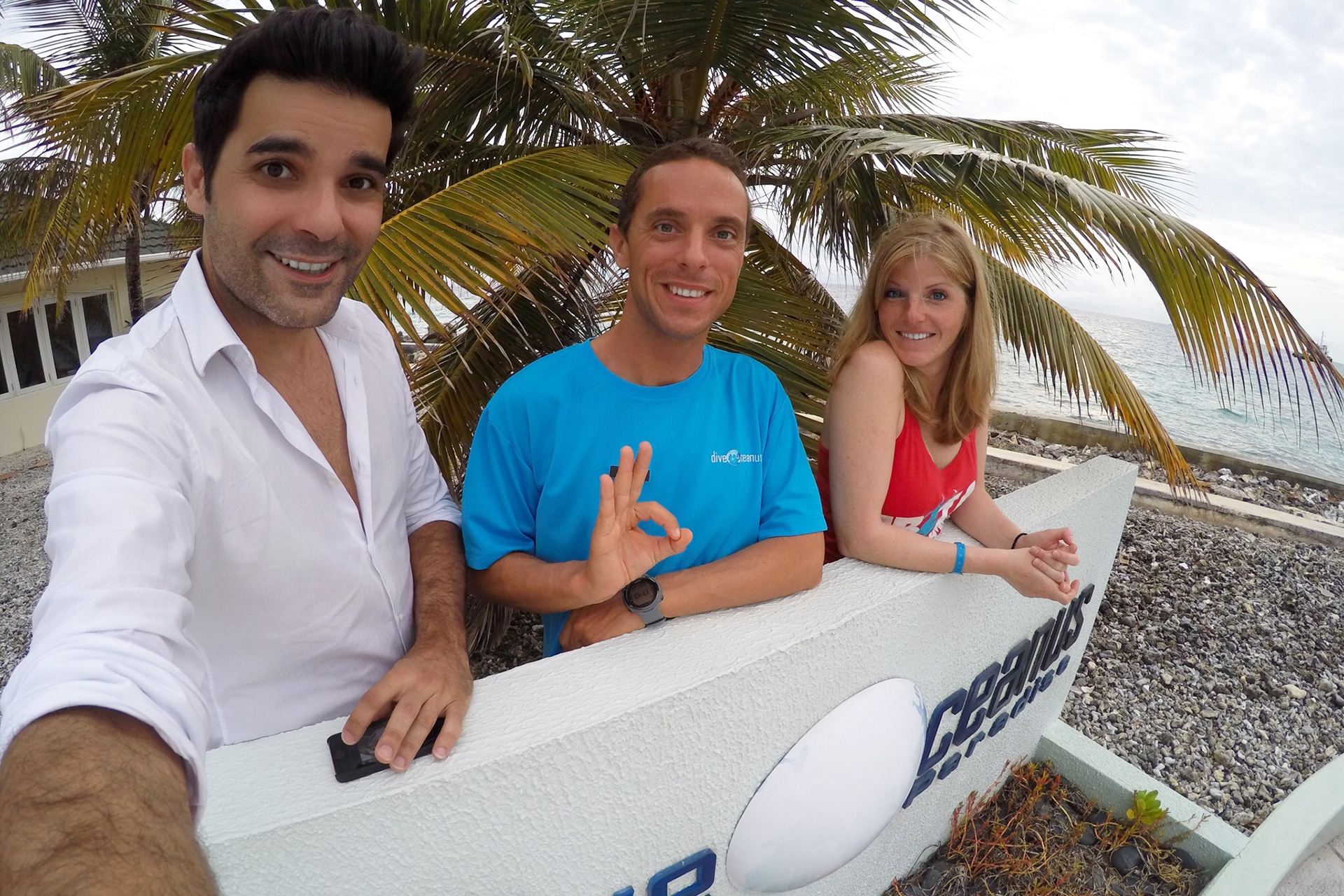 Avec Hubert notre Dive Master apres la réussite de l'exam final :)