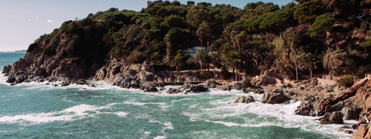 Paysage sublime de la Cala Banys à Lloret de mar