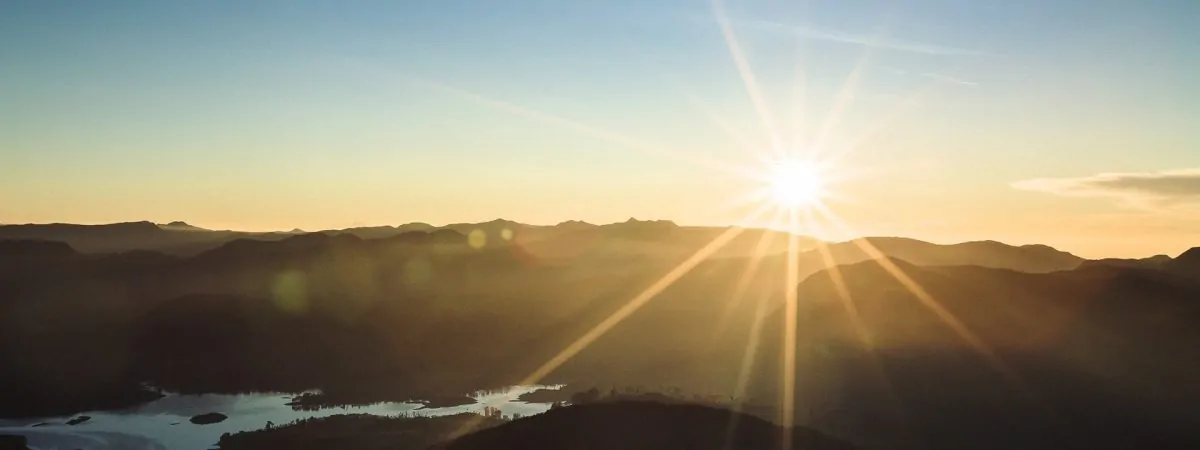 Lever de soleil au Pic d'Adam