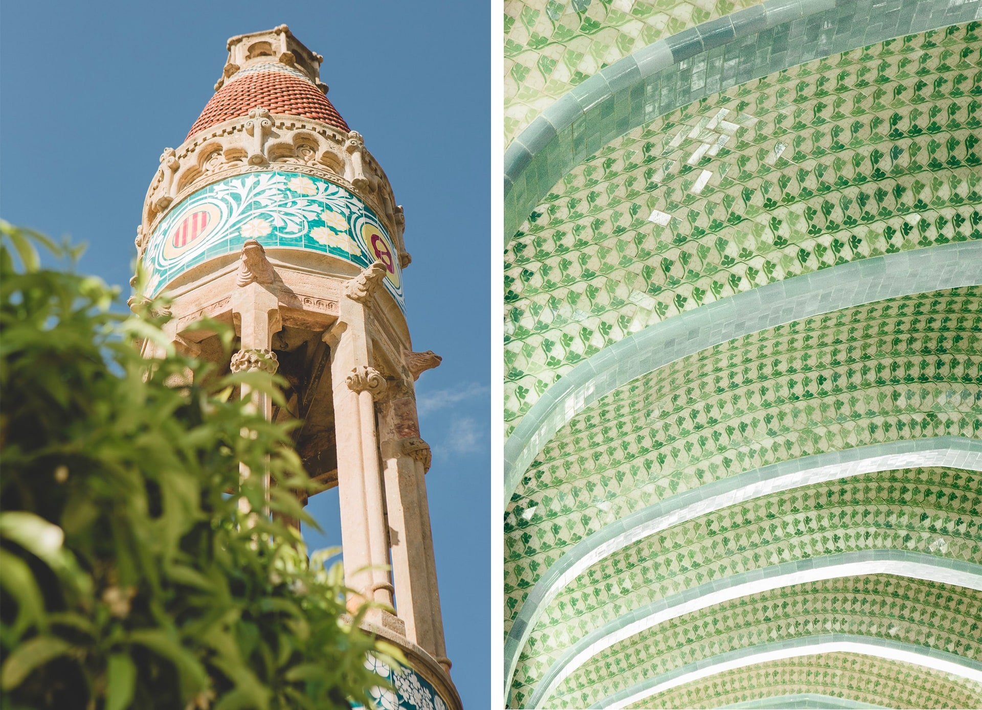 Détails de l'art nouveau Hospital Sant Pau