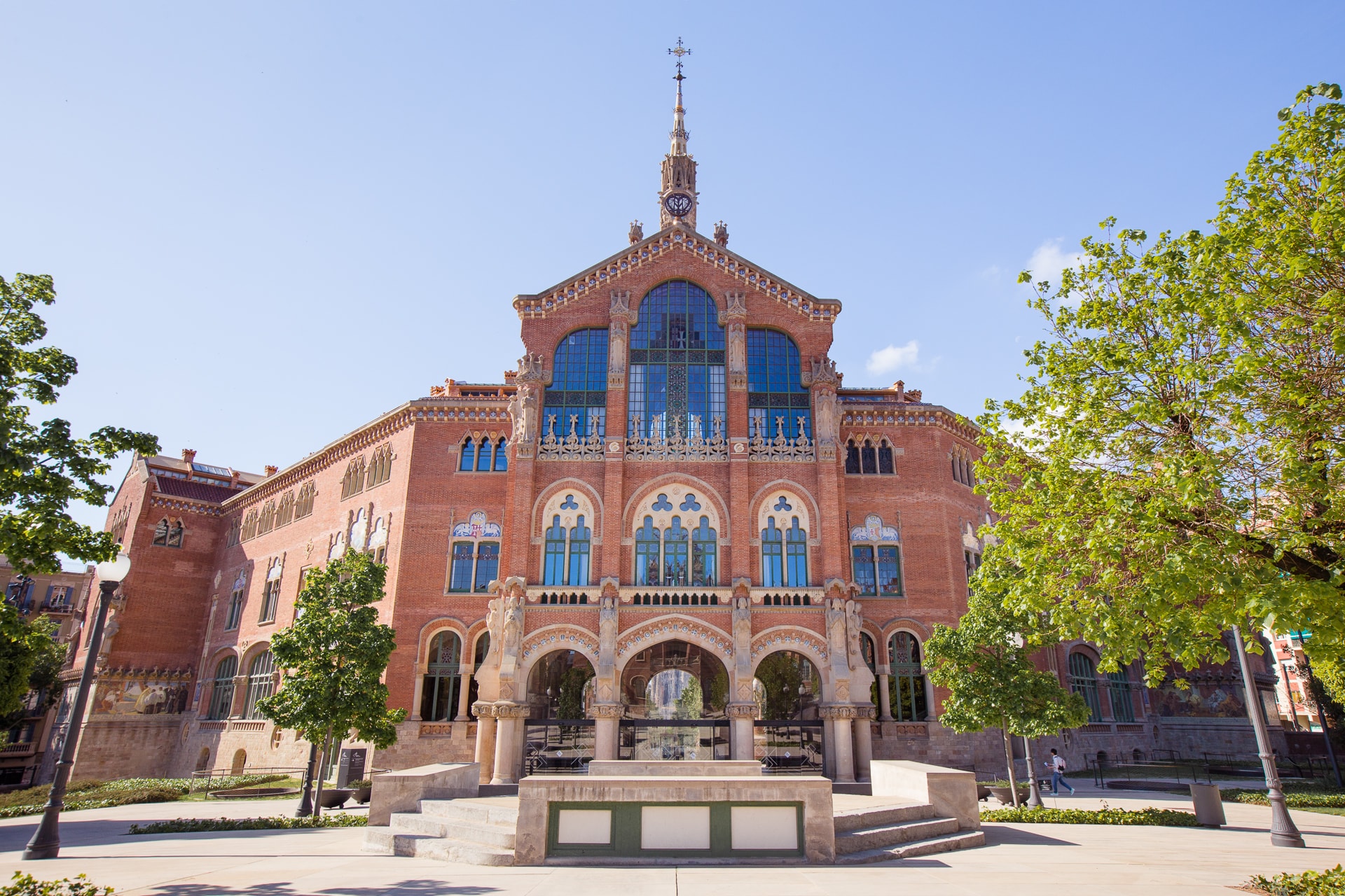 Le pavillon administratif de l'hospital Sant Pau à Barcelone