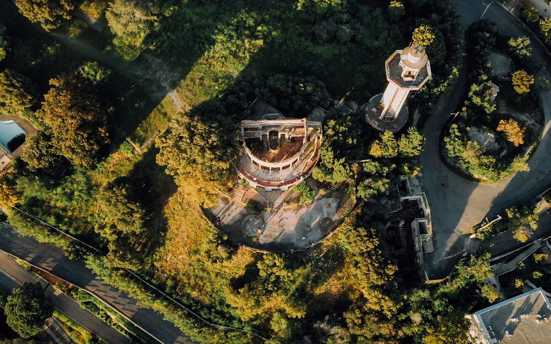 Observatoire de Super-Cannes vu du ciel