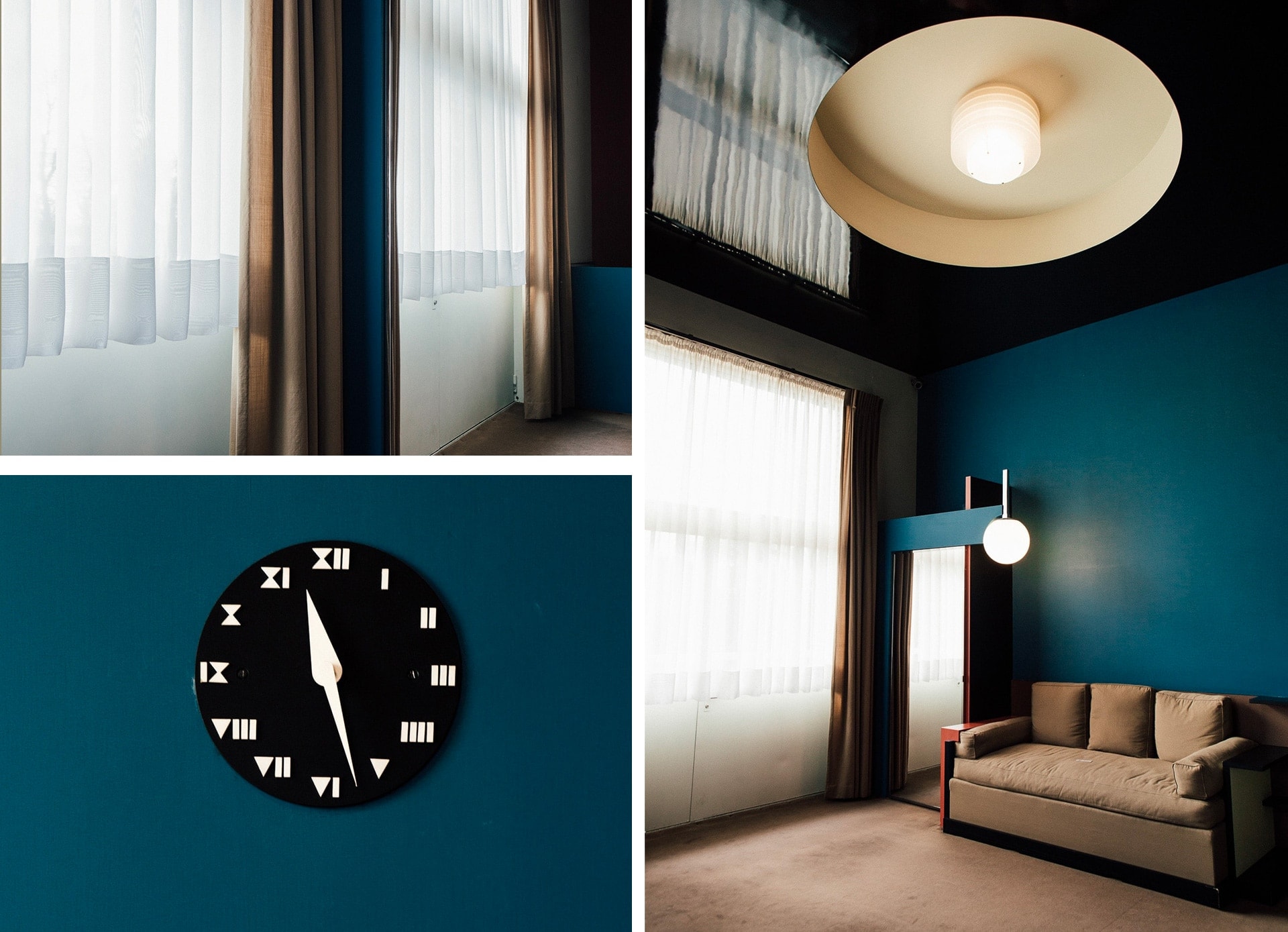 Chambre de jeune homme, à la Villa Cavrois à Roubaix.