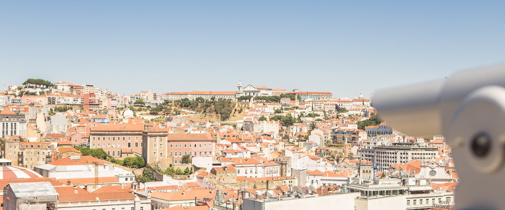 Longue Vue Depuis Le Miradouro Sao Pedro De Alcantara à Lisbonne